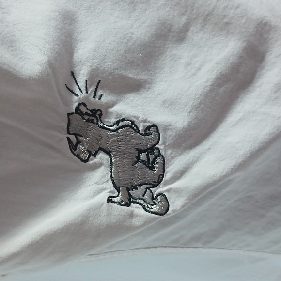 Vintage mbroidered White Button-Up Shirt - Picture 6 of 13